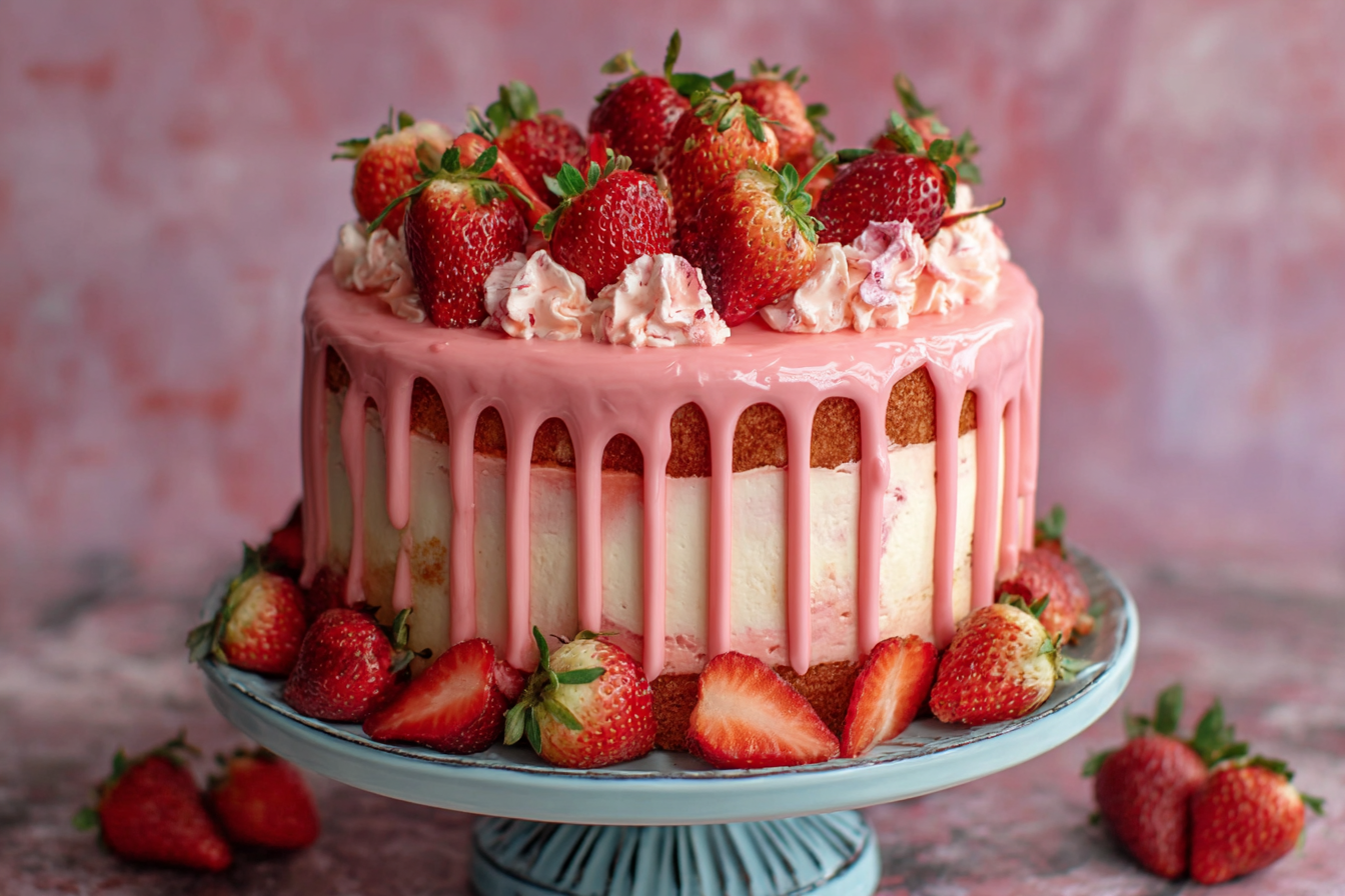 Elevate Your Desserts: Fresh Strawberry Glaze for Cakes